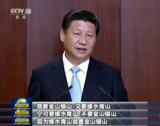 習近平：加快生態(tài)文明體制改革，建設(shè)美麗中國